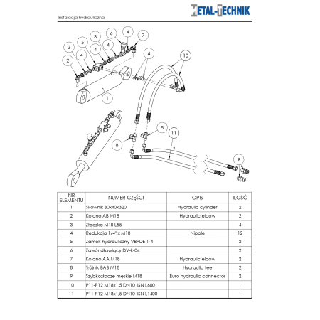 Katalog części zamiennych - Metal-Technik Chwastownik MT1 - 12000